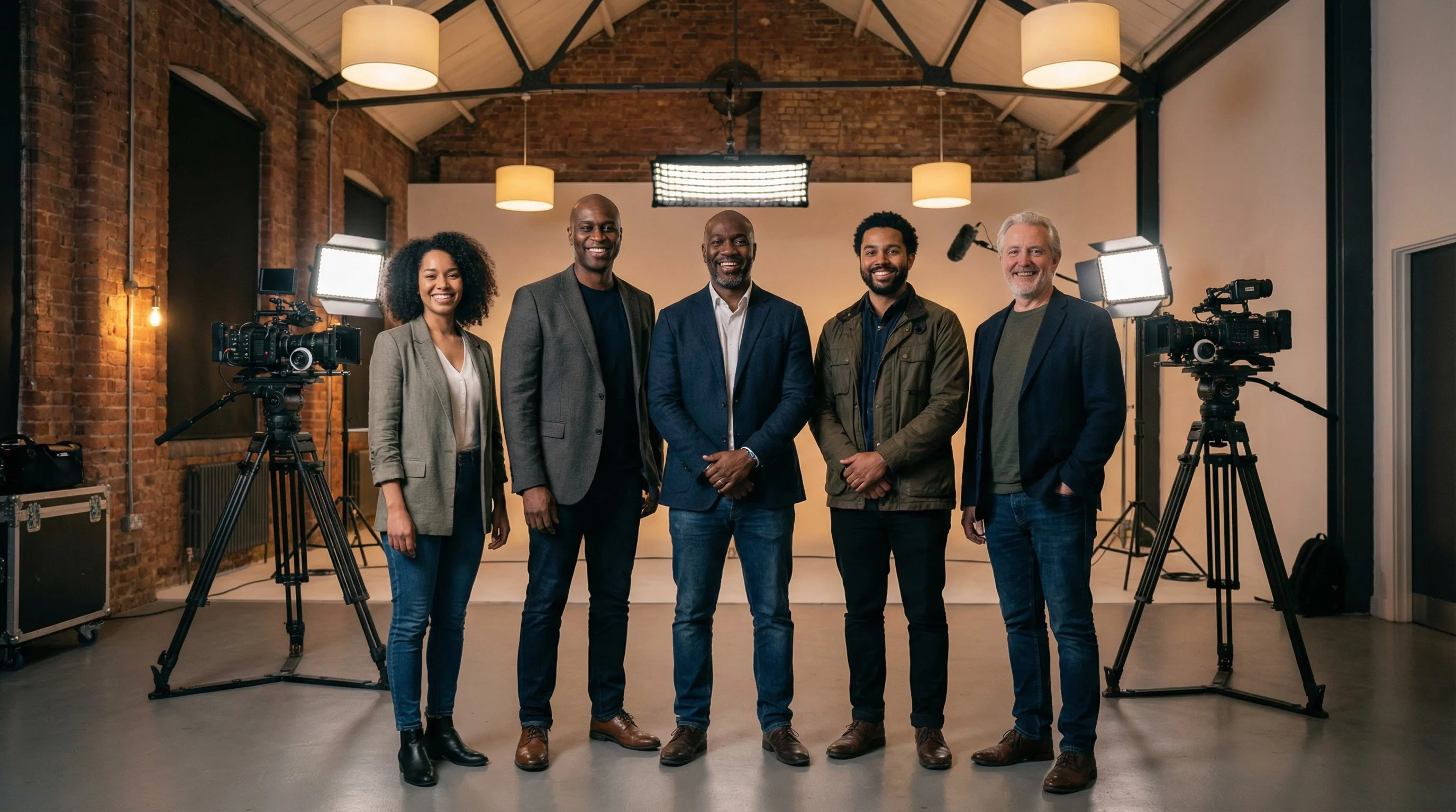 妩媚婷儿专业电影团队合影